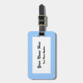 Team Groom - Bleek blauw Bagagelabel (Voorkant verticaal)