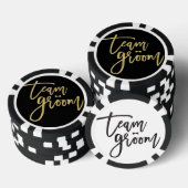 Team Groom Bow Stropdas Bachelor Party Poker Chips (Opstapeling)