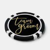 Team Groom Bow Stropdas Bachelor Party Poker Chips (Enkel)