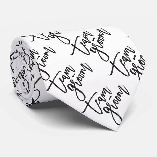 Team Groom Bow Stropdas Bachelor Party Weddenschap (Opgerold)