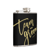 Team Groom Bow Stropdas Bachelor Party Weddenschap Heupfles (Rechts)