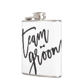 Team Groom Bow Stropdas Bachelor Party Weddenschap Heupfles (Links)