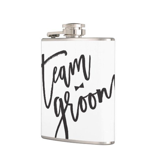 Team Groom Bow Stropdas Bachelor Party Weddenschap Heupfles (Links)