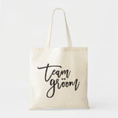 Team Groom Bow Stropdas Bachelor Party Weddenschap Tote Bag (Voorkant)