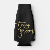 Team Groom Bow Stropdas Bachelor Party Wedding Coo Flesjeskoeler (Voorkant)