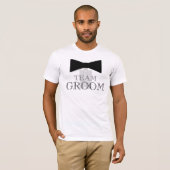 Team Groom Bow Stropdas Shirt (Voorkant volledig)