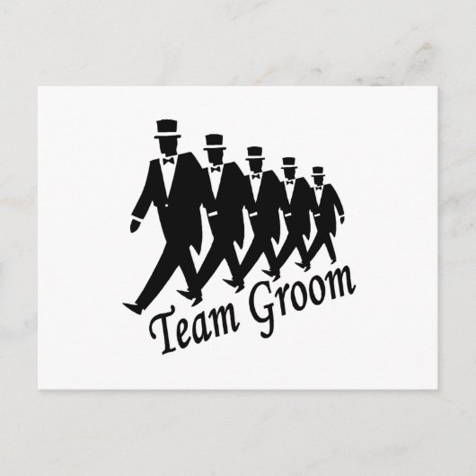 Team Groom Briefkaart (Voorkant)