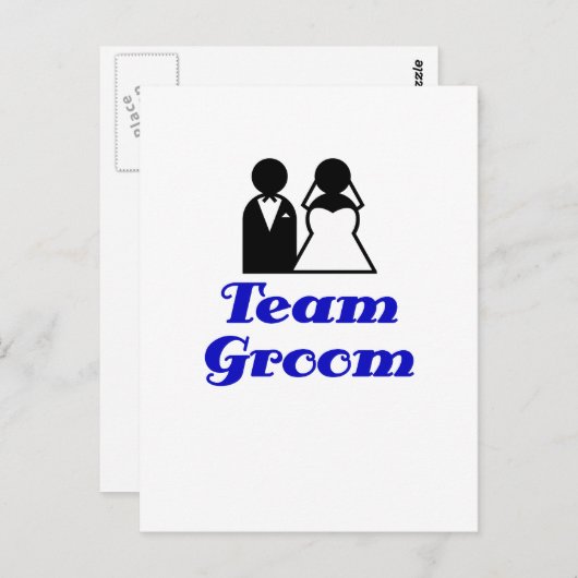 Team Groom Briefkaart (Voorkant / Achterkant)