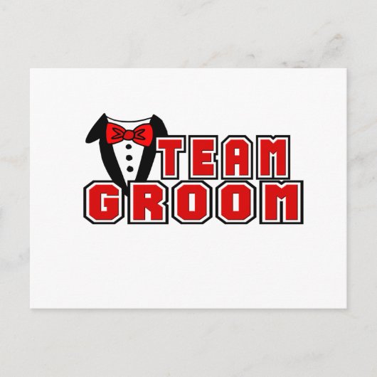 Team Groom Briefkaart (Voorkant)