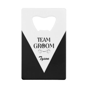 Team Groom - Creatieve geschenken voor Groomsmen Creditkaart Flessenopener