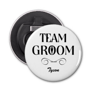 Team Groom - Creative Gifts for Groomsmen Button Flesopener