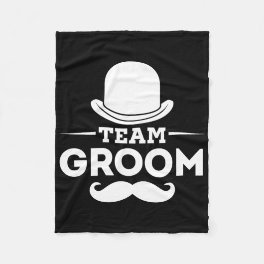Team Groom Crew Party Squad Grooms Bachelor Fleece Deken (Voorkant)