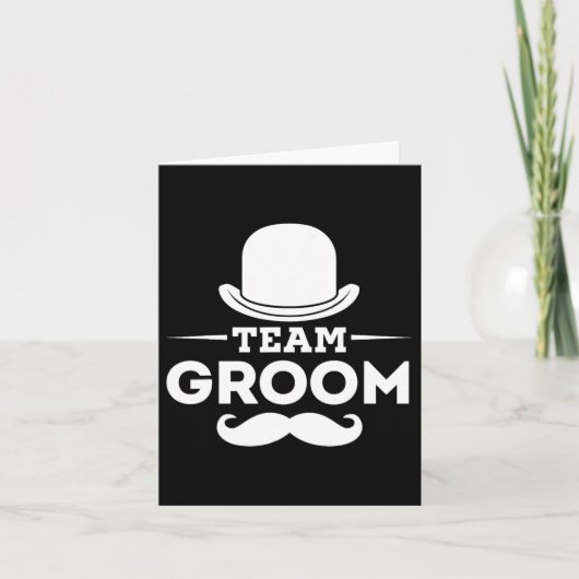 Team Groom Crew Party Squad Grooms Bachelor Kaart (Voorkant)