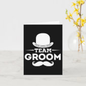 Team Groom Crew Party Squad Grooms Bachelor Kaart (Gele Bloem)