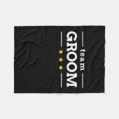 Team Groom Fleece Deken (Voorkant (Horizontaal))