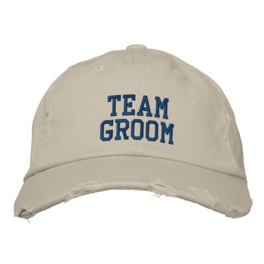 Team Groom Geborduurde Ball Pet (Voorkant)