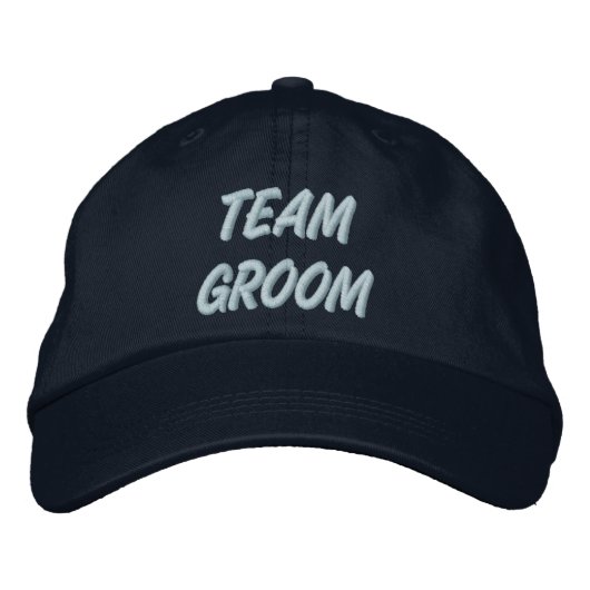 Team Groom Geborduurde Pet (Voorkant)