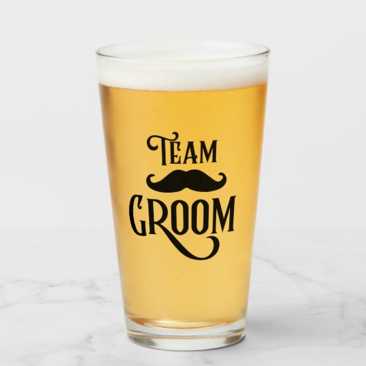 Team Groom Glas (Voorkant gevuld)