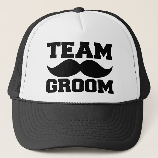 Team Groom grappig groomsmanenpet Trucker Pet (Voorkant)