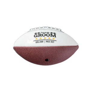 Team Groom   Groomsman   Bachelor   Zwart wit American Football