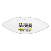Team Groom | Groomsman | Bachelor | Zwart wit American Football (Paneel)