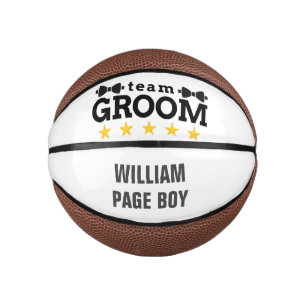 Team Groom   Groomsman   Bachelor   Zwart wit Basketbal