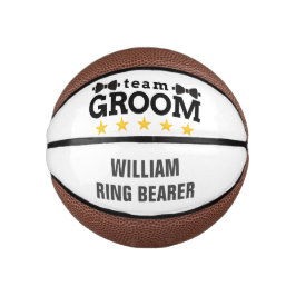 Team Groom | Groomsman | Bachelor | Zwart wit Basketbal