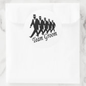 Team Groom Groomsmen Ronde Sticker (Tas)