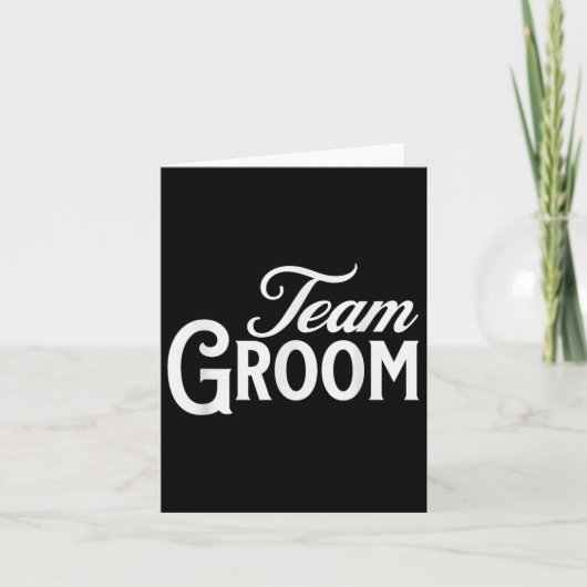 Team Groom Group Matching Bachelor Party 2024 Groo Kaart (Voorkant)