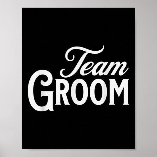 Team Groom Group Matching Bachelor Party 2024 Groo Poster (Voorkant)