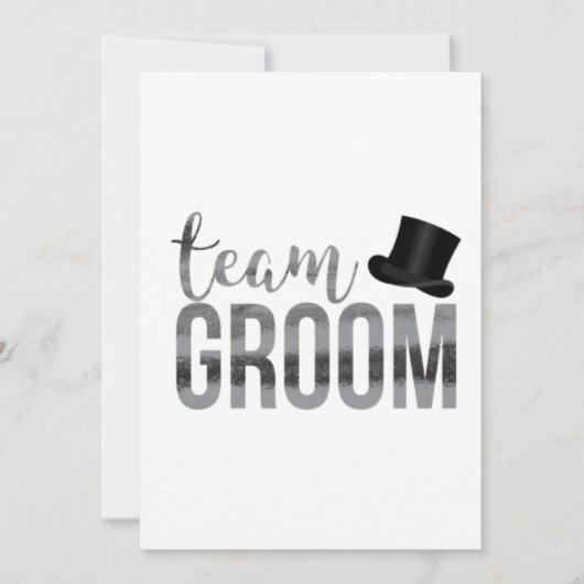 Team Groom Kaart (Voorkant)