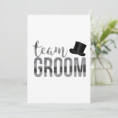 Team Groom Kaart (Staand voorkant)