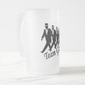 Team Groom (Mannen) Matglas Bierpul (Voorkant links)