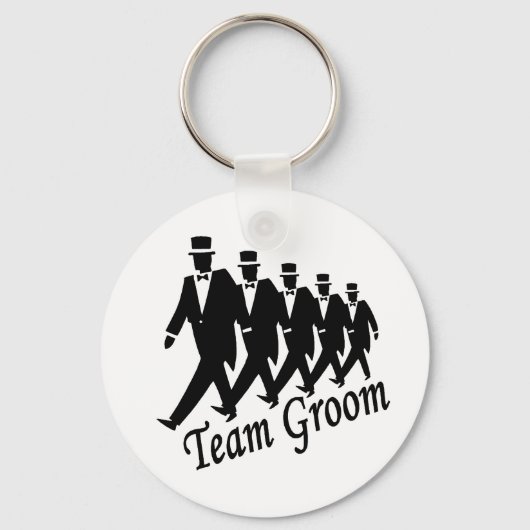 Team Groom (Mannen) Sleutelhanger (Voorkant)