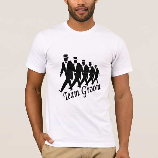 Team Groom (Mannen) T-shirt (Voorkant)