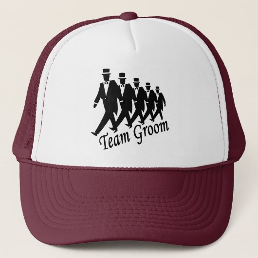 Team Groom (Mannen) Trucker Pet (Voorkant)