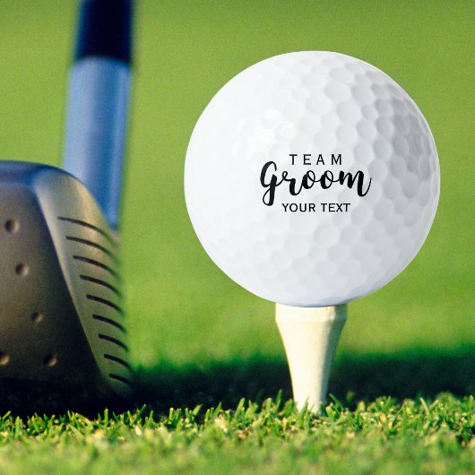 Team Groom Modern Wedding Favors for Groomsmen Golfballen