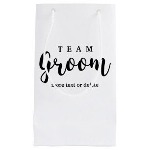 Team Groom Modern Wedding Favors for Groomsmen Klein Cadeauzakje