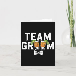 Team Groom Party Bachelor Shots Bride Wedding Kaart