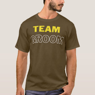 Team Groom Ready Bride & Groom Weddenschap Gif T-shirt