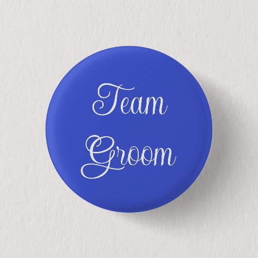 Team Groom Ronde Button 3,2 Cm (Voorkant)