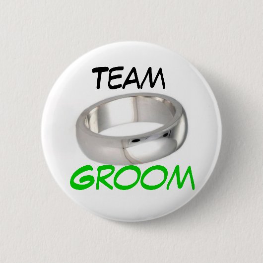 Team Groom Ronde Button 5,7 Cm (Voorkant)