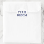 Team Groom Ronde Sticker (Tas)