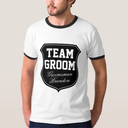 Team Groom shirten voor huwelijksfeest T-shirt (Voorkant)