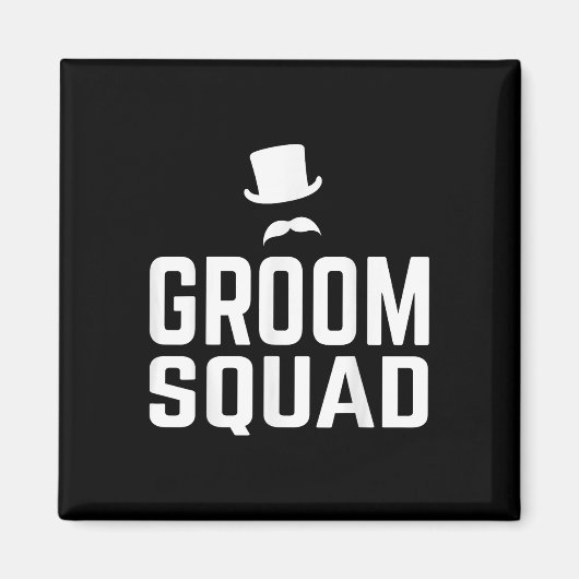 Team Groom Squad Huwelijk Bachelor Party Gift Marr Magneet (Voorkant)