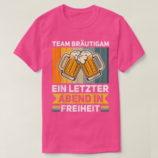 Team Groom Stag Freedom  T-shirt (Design voorkant)