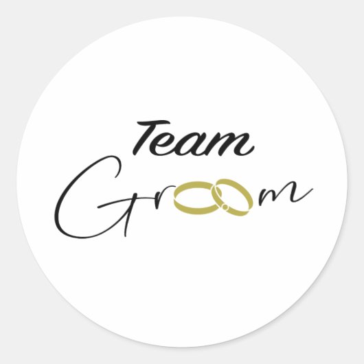 Team Groom Sticker (Voorkant)