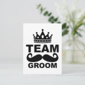 Team Groom T-Shirts M.png Briefkaart (Staand voorkant)