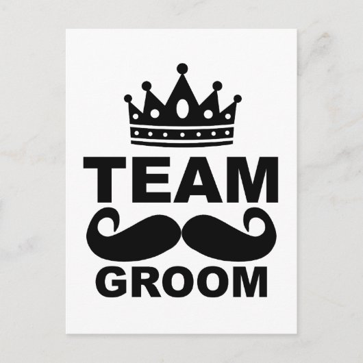 Team Groom T-Shirts M.png Briefkaart (Voorkant)