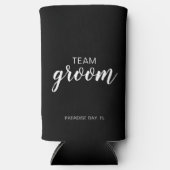 Team Groom Wedding Bachelor Party Seltzer Blikjeskoeler (Voorkant)